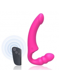 Розовый безремневой страпон Straples Strap-On Dildo - Erokay - купить с доставкой в Махачкале