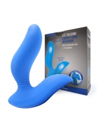 Синий вибромассажер простаты 3,5’’ Curve P-spot Massager - 12 см. - Erokay - в Махачкале купить с доставкой
