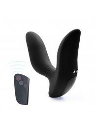 Черный вибромассажер простаты 3,5’’ Remote Control Curve P-spot Massager - 12 см. - Erokay - в Махачкале купить с доставкой