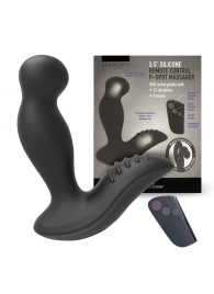 Черный вибромассажер простаты 3,5’’ Remote Control P-spot Massager - 12,5 см. - Erokay - в Махачкале купить с доставкой