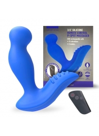 Синий вибромассажер простаты 3,5’’ Remote Control P-spot Massager - 12,5 см. - Erokay - в Махачкале купить с доставкой