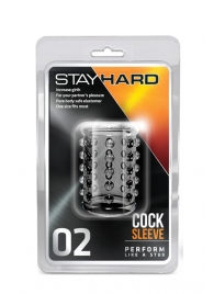 Прозрачная насадка на пенис с шишечками STAY HARD COCK SLEEVE 02 CLEAR - Blush Novelties - в Махачкале купить с доставкой