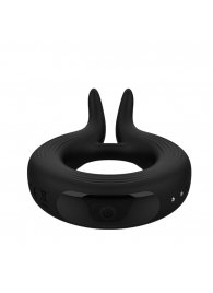 Черное эрекционное кольцо Marry Me Rechargeable Vibrating Cockring - Adrien Lastic - в Махачкале купить с доставкой