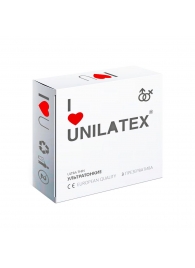 Ультратонкие презервативы Unilatex Ultra Thin - 3 шт. - Unilatex - купить с доставкой в Махачкале