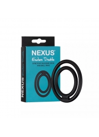 Черное двойное эрекционное кольцо Nexus Enduro Double - Nexus Range - в Махачкале купить с доставкой