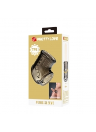 Дымчатая насадка на пенис и мошонку - Baile - в Махачкале купить с доставкой