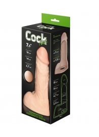 Телесный фаллоудлинитель с мошонкой Cock Next - 19 см. - LOVETOY (А-Полимер) - в Махачкале купить с доставкой