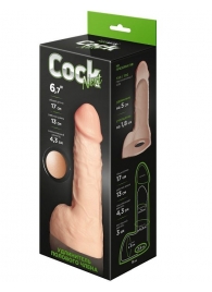 Телесный фаллоудлинитель с мошонкой Cock Next - 17 см. - LOVETOY (А-Полимер) - в Махачкале купить с доставкой