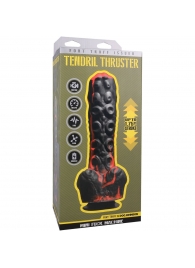 Черно-красная мини-машина на присоске Tendril Thruster - 21,6 см. - Doc Johnson - купить с доставкой в Махачкале