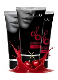 Набор из 3 съедобных лубрикантов JUJU со вкусом вишни - JuJu - купить с доставкой в Махачкале