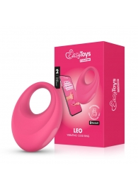 Розовое интерактивное эрекционное виброкольцо Leo - Easy toys - в Махачкале купить с доставкой
