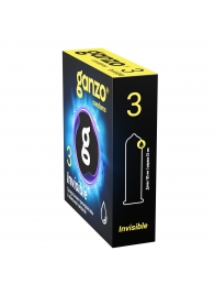 Супертонкие презервативы Ganzo Invisible - 3 шт. - Ganzo - купить с доставкой в Махачкале