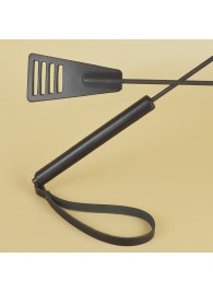 Черный кожаный стек «Сириус» - 60 см. - Sitabella - купить с доставкой в Махачкале