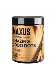 Точечные презервативы MAXUS 2000 Amazing Dots с железным кейсом - 12 шт. - Maxus - купить с доставкой в Махачкале
