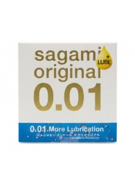 Увлажнённый презерватив Sagami Original 0.01 Extra Lub - 1 шт. - Sagami - купить с доставкой в Махачкале