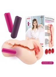 Мастурбатор-вагина с вибрацией Jenny Onahole edition 005 - KOKOS - в Махачкале купить с доставкой