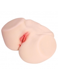 Мастурбатор-полуторс с двойным слоем материала и вибрацией Jenny Onahole Real Vagina - KOKOS - в Махачкале купить с доставкой