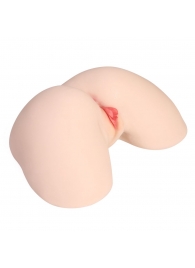 Мастурбатор-полуторс с двойным слоем материала и вибрацией Jenny Onahole Real Hips - KOKOS - в Махачкале купить с доставкой