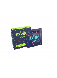 Светящиеся в темноте презервативы Expert Neon - 3 шт. - Expert - купить с доставкой в Махачкале