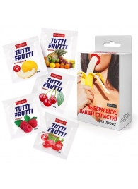 Набор из 5 саше съедобных смазок Tutti-Frutti - Биоритм - купить с доставкой в Махачкале