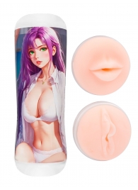 Двусторонний мастурбатор аниме - ротик и вагина - Tokyo Style - в Махачкале купить с доставкой