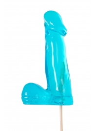 Голубой леденец в форме члена со вкусом блю кюрасао - 173 гр. - Sosuчki - купить с доставкой в Махачкале