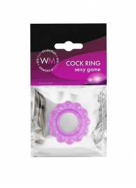 Лиловое эрекционное кольцо с 2 рядами стимулирующих шариков - Erowoman-Eroman - в Махачкале купить с доставкой