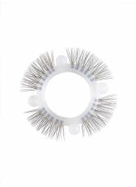 Эластичное кольцо с «ресничками» и 4 шариками - Sextaz - в Махачкале купить с доставкой