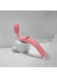 Розовый безремневой страпон Strap-on-me Semi-Realistic Bendable Strap-On size XL - Strap-on-me - купить с доставкой в Махачкале