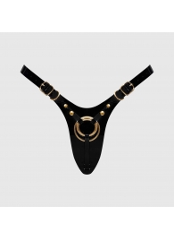 Черный пояс для фиксации насадок Strap-On-Me Leatherette Harness Fabulous - Strap-on-me - купить с доставкой в Махачкале