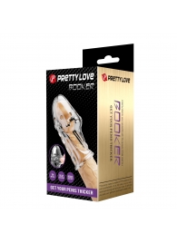 Прозрачная насадка на пенис Booker - 8 см. - Baile - в Махачкале купить с доставкой