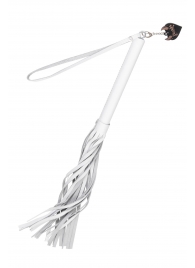 Белая кожаная плеть - 50 см. - Pecado - купить с доставкой в Махачкале