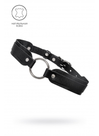 Черный кожаный чокер-ошейник со скруглёнными углами - Pecado - купить с доставкой в Махачкале