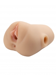 Телесный мастурбатор с вибрацией Double Pounder Vibrating Squeeze Stroker - Pipedream - в Махачкале купить с доставкой