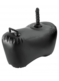 Черное надувное кресло с платформой для фиксации дилдо Body Dock Inflatable Love Seat - Pipedream - купить с доставкой в Махачкале