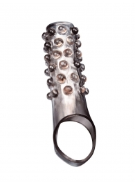 Дымчатая насадка на пенис с выпуклостями - 11 см. - Sex Expert - в Махачкале купить с доставкой