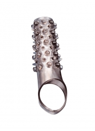 Дымчатая насадка на пенис с шипами и выпуклостями - 12 см. - Sex Expert - в Махачкале купить с доставкой