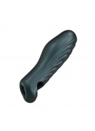 Серая силиконовая насадка на пенис с подхватом Manwan Ryzer - Manwan - в Махачкале купить с доставкой