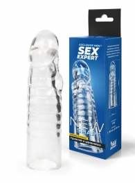 Прозрачная закрытая насадка на член - 15 см. - Sex Expert - в Махачкале купить с доставкой