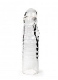 Прозрачная закрытая насадка на член - 15 см. - Sex Expert - в Махачкале купить с доставкой