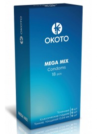 Презервативы OKOTO Mega Mix - 18 шт. - Sitabella - купить с доставкой в Махачкале