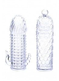 Набор из 2 прозрачных насадок на член Seductive Tickler Sleeves Set - NMC - в Махачкале купить с доставкой