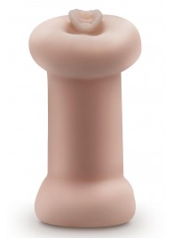 Телесный люминесцентный двусторонний мастурбатор Tasha - Blush Novelties - в Махачкале купить с доставкой