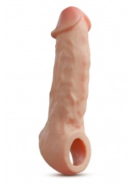 Телесная насадка-удлинитель Intrepid 9.25 Inch Realistic Penis Extender Sleeve - 23,5 см. - Blush Novelties - в Махачкале купить с доставкой