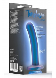 Синяя насадка с гладкой поверхностью Surrender 5.75 Inch Intermediate Pegging Dildo - 14,6 см. - Blush Novelties - купить с доставкой в Махачкале