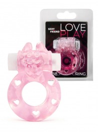 Розовое эрекционное виброкольцо в форме зайчика - 1137 - в Махачкале купить с доставкой