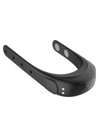 Черное эрекционное виброкольцо на ремешках - Boys of Toys - в Махачкале купить с доставкой