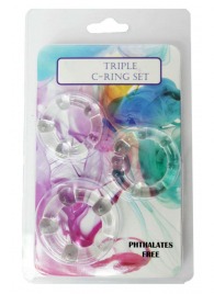 Набор из 3 эрекционных прозрачных колец - Boys of Toys - в Махачкале купить с доставкой