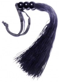 Черная силиконовая плетка - 25,4 см. - Boys of Toys - купить с доставкой в Махачкале