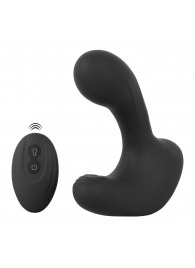 Черная анальная вибропробка с функцией расширения RC Butt Plug with 3 functions - Orion - в Махачкале купить с доставкой